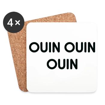 Quin Quin Monochrome Echo - Dessous de verre (lot de 4) - blanc - Devant