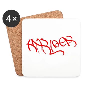The World's Most Beautiful Day on Graffiti T-Shirt - Coasters (set of 4) - white - Front