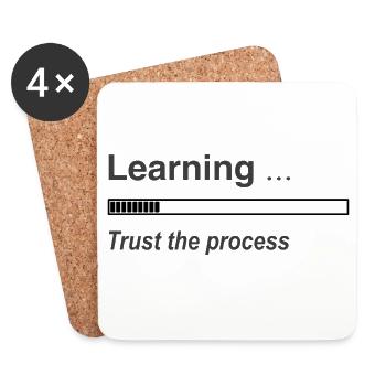 Learning loading bar - Coasters (set of 4) - white - Front