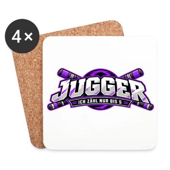 Jugger Zähle Bis 5 - Untersetzer (4er-Set) - Weiß - Vorne