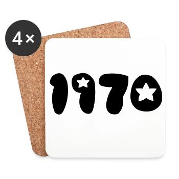 1970 - Coasters (set of 4) - white - Front