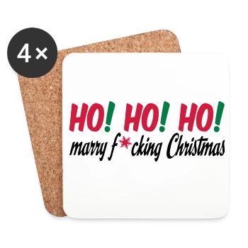 christmas - Coasters (set of 4) - white - Front