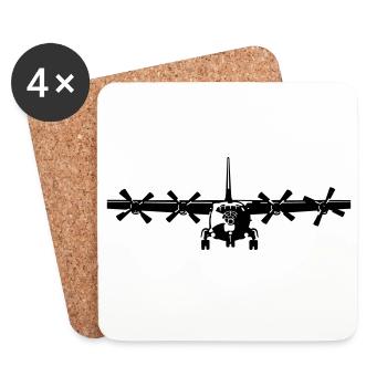 Antonov 12 - Untersetzer (4er-Set) - Weiß - Vorne