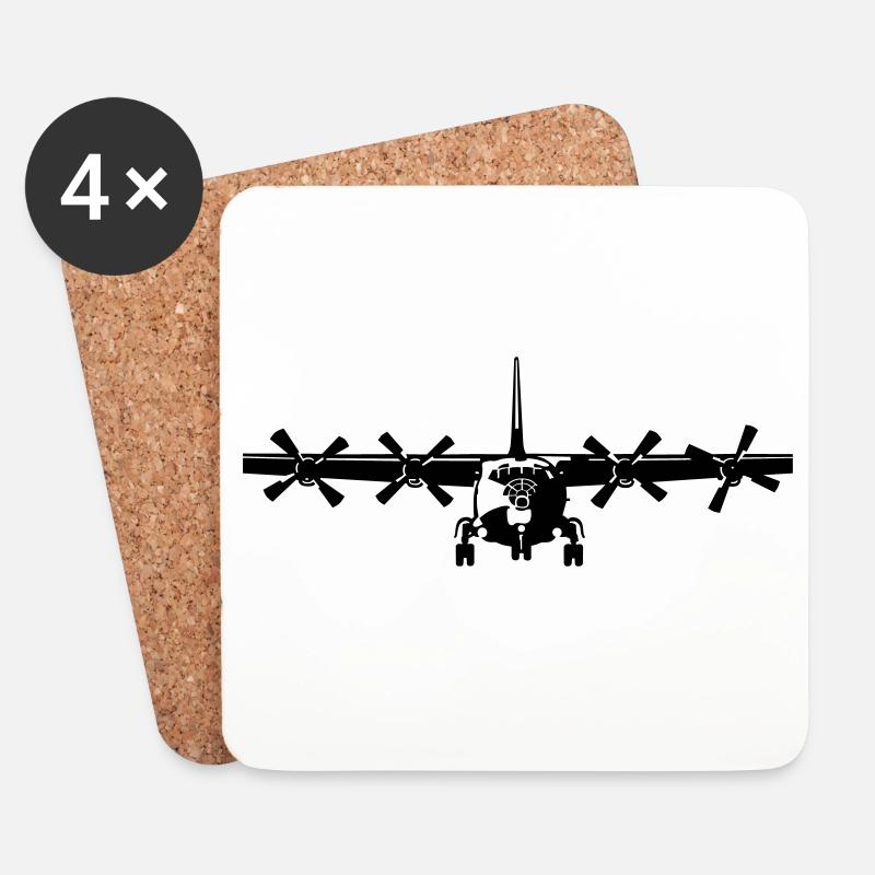 Antonov 12 - Untersetzer (4er-Set) - Weiß