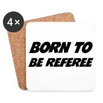 Referee - Schiedsrichter Arbitre - Sport - Match - Dessous de verre (lot de 4) - blanc - Devant