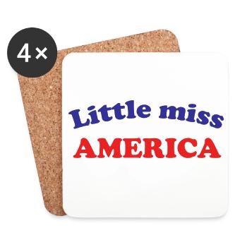 Miss America - Coasters (set of 4) - white - Front