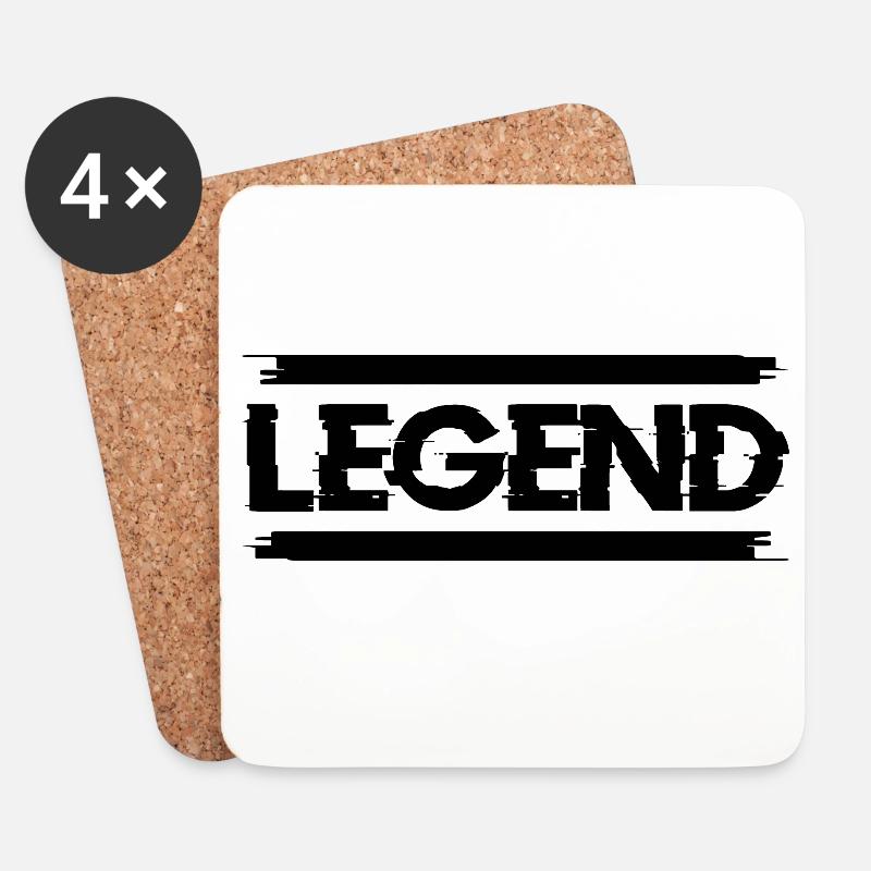 LEGEND - Untersetzer (4er-Set) - Weiß