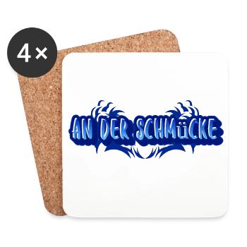 Aufdruck An der Schmücke - Untersetzer (4er-Set) - Weiß - Vorne