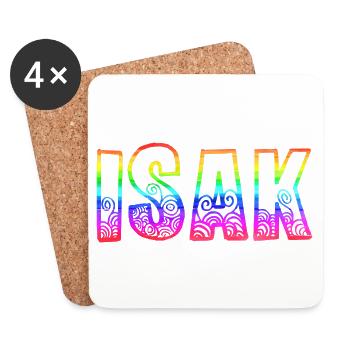 isak rs arc-en-ciel - Dessous de verre (lot de 4) - blanc - Devant