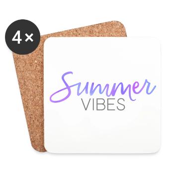 Summer Vibes - Coasters (set of 4) - white - Front