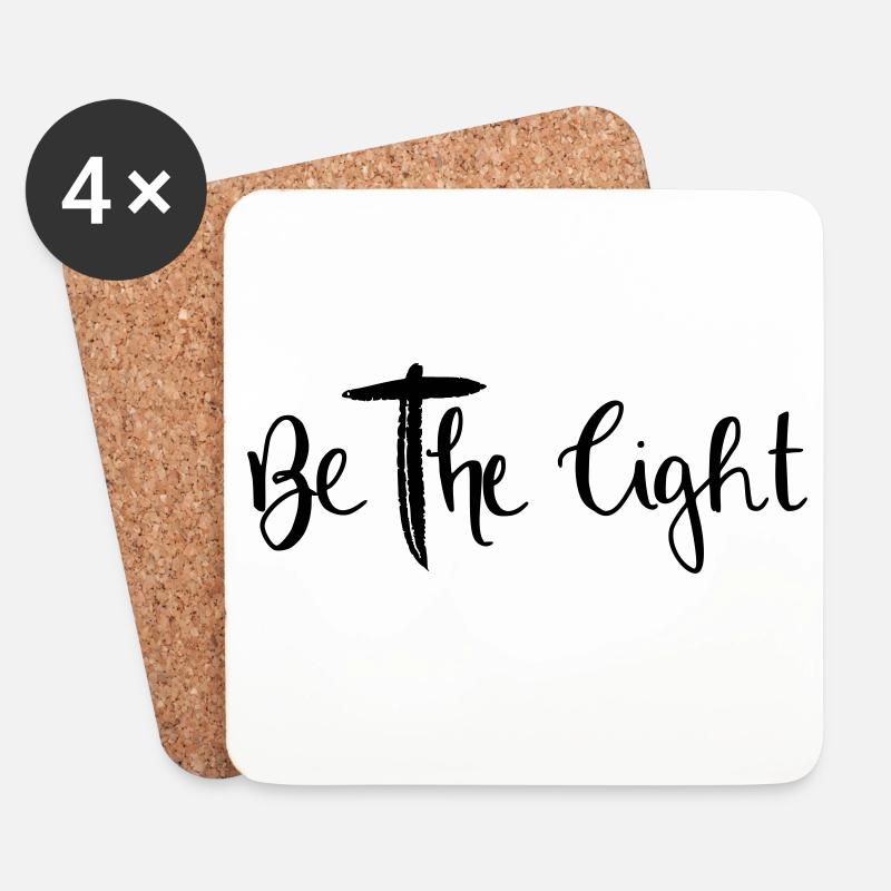 be the light - Coasters (set of 4) - white
