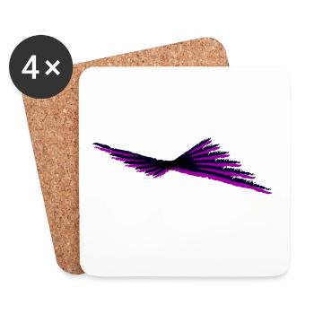 Adler - flying Art - Untersetzer (4er-Set) - Weiß - Vorne