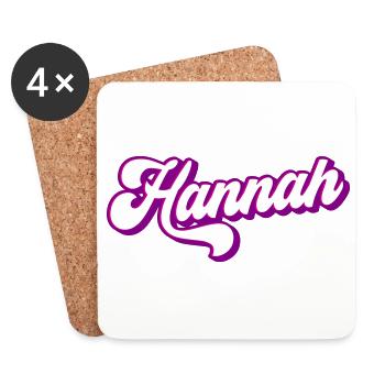 Hannah | Colors changeable - Coasters (set of 4) - white - Front
