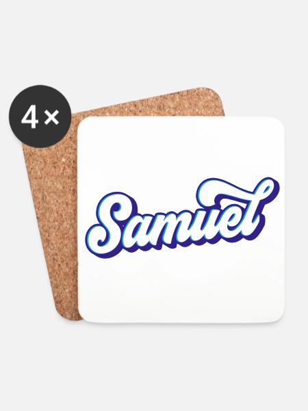 Samuel Colores cambiables - Posavasos (juego de 4) - blanco