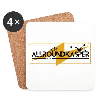 Allroundkasper - Dessous de verre (lot de 4) - blanc - Devant