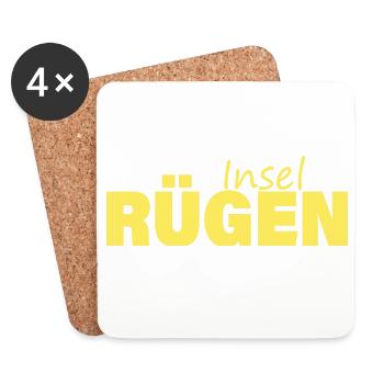 INSEL RÜGEN - Untersetzer (4er-Set) - Weiß - Vorne