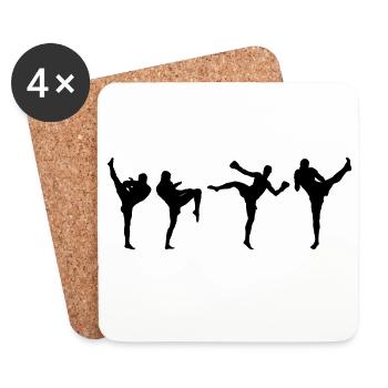 Kickboxer - Coasters (set of 4) - white - Front