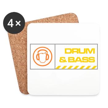 db warning - Coasters (set of 4) - white - Front