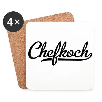 Chefkoch - Untersetzer (4er-Set) - Weiß - Vorne