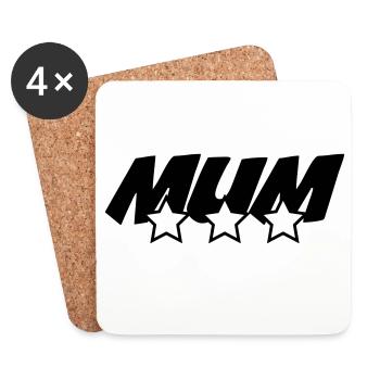 Best Mom - Mother's Day - Coasters (set of 4) - white - Front