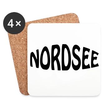 Mer du Nord - Dessous de verre (lot de 4) - blanc - Devant