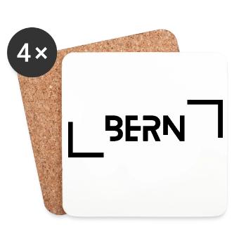 Bern Minimalistisch - Untersetzer (4er-Set) - Weiß - Vorne