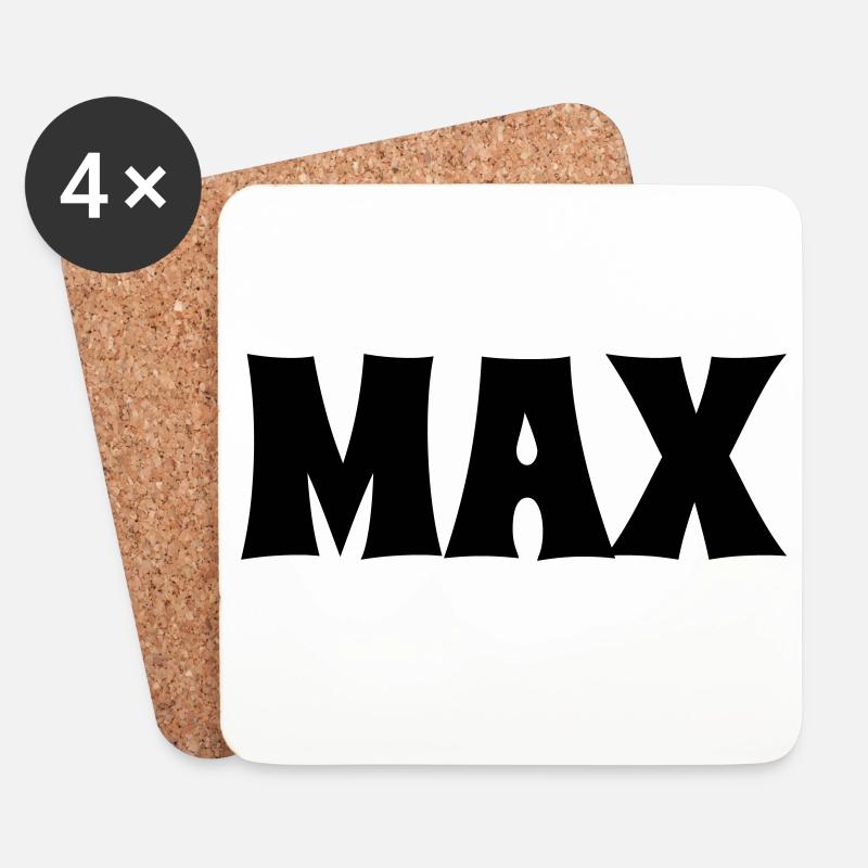 Max - Dessous de verre (lot de 4) - blanc