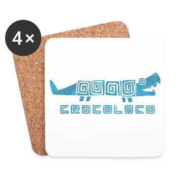 Crocoloco - Untersetzer (4er-Set) - Weiß - Vorne