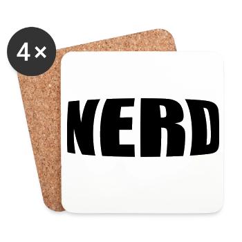 NERD - Untersetzer (4er-Set) - Weiß - Vorne