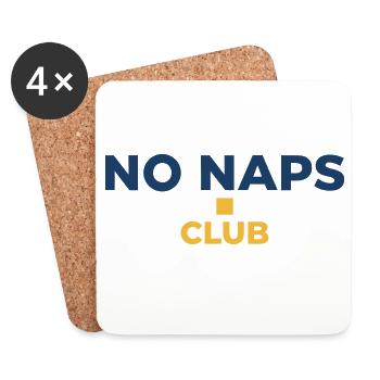 NO NAPS CLUB - Baby Streetwear Logo T-Shirt - Untersetzer (4er-Set) - Weiß - Vorne