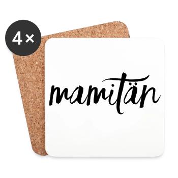 Mamitän Fête des Mères Meilleure Ancre de Maman - Dessous de verre (lot de 4) - blanc - Devant