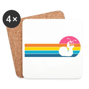 snail - Coasters (set of 4) - white - Front