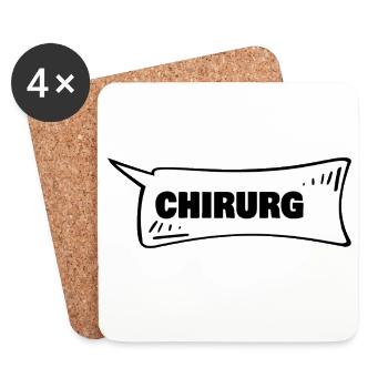 gift for surgeon - Coasters (set of 4) - white - Front