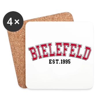 Bielefeld Est. 1995 - Coasters (set of 4) - white - Front