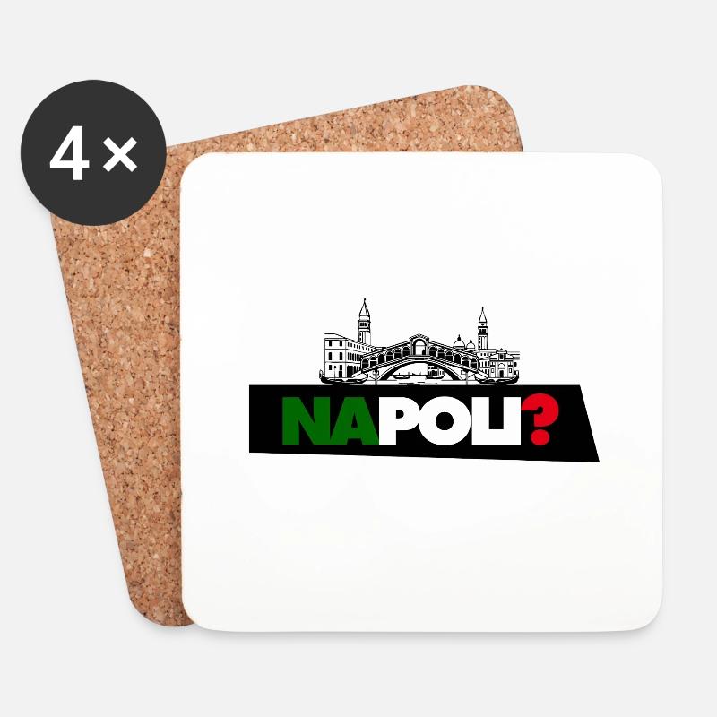 Neapel? - Untersetzer (4er-Set) - Weiß