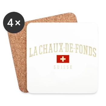 La Chaux-de-Fonds Swiss Crest - Untersetzer (4er-Set) - Weiß - Vorne