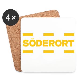 Söderort - Stockholm - Coasters (set of 4) - white - Front