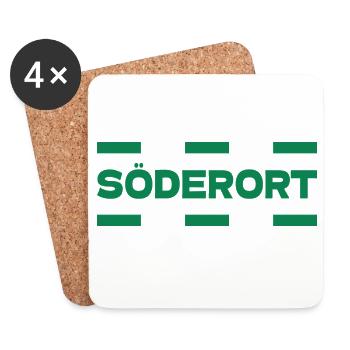Söderort - Stockholm - Untersetzer (4er-Set) - Weiß - Vorne