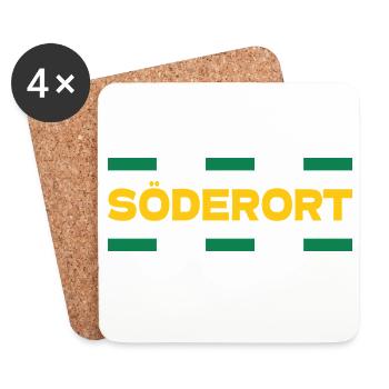 Söderort - Stockholm - Coasters (set of 4) - white - Front