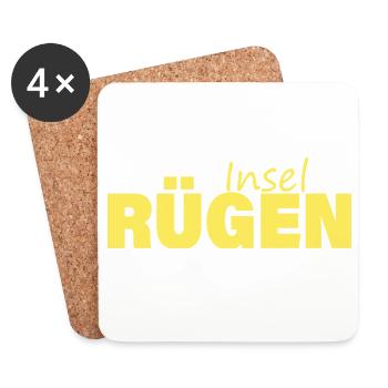 INSEL RÜGEN - Untersetzer (4er-Set) - Weiß - Vorne