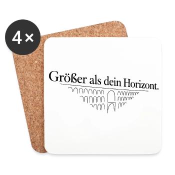 Vogtland - Göltzschtalbrücke - Untersetzer (4er-Set) - Weiß - Vorne