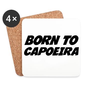 Né pour la capoeira  - Dessous de verre (lot de 4) - blanc - Devant