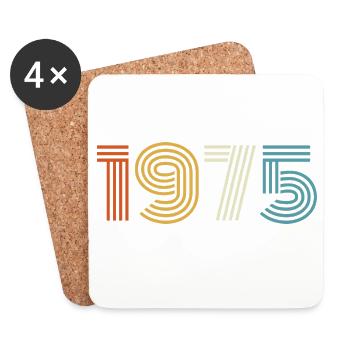 1975 Gift 1975 Vintage 1975 - Coasters (set of 4) - white - Front