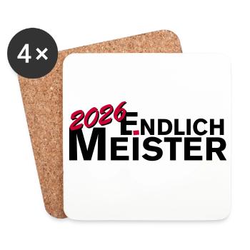 Finally champion 2026 championship - Coasters (set of 4) - white - Front