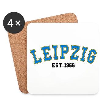 Leipzig Est. 1966 - Coasters (set of 4) - white - Front