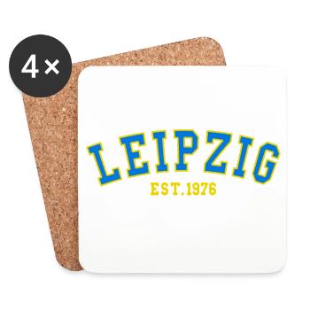 Leipzig Est. 1976 - Coasters (set of 4) - white - Front