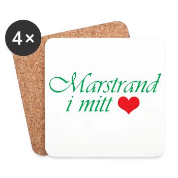 Marstrand in meinem Herzen - Untersetzer (4er-Set) - Weiß - Vorne