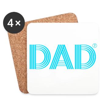 Gemini Father Gemini Dad - Coasters (set of 4) - white - Front