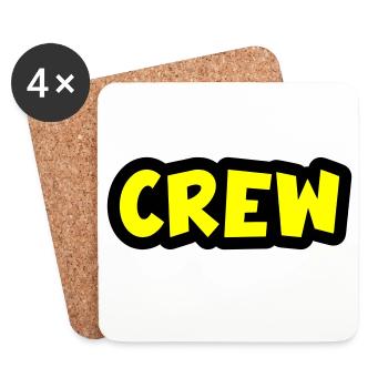 crew - Coasters (set of 4) - white - Front