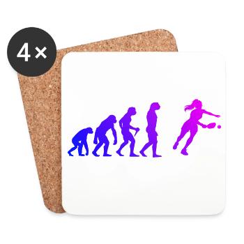 Pickleball player gift for pickleball pro fans - Coasters (set of 4) - white - Front